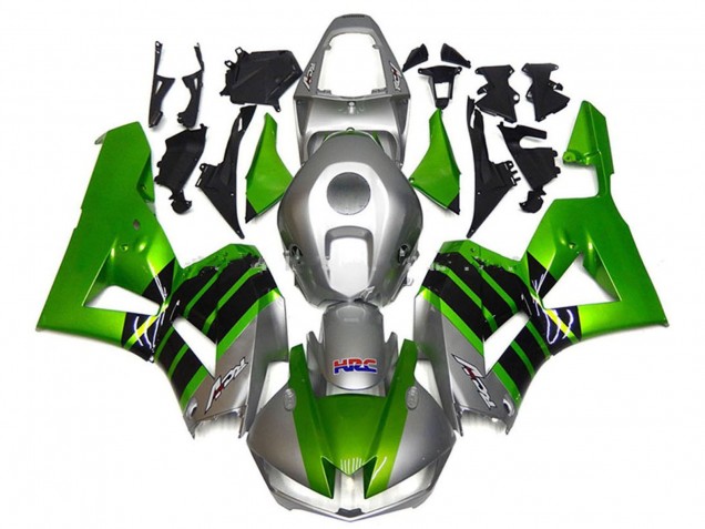 2013-2023 Honda CBR600RR Motorcycle Fairings - Silver Green Glossy Black HRC Canada Websites