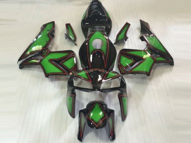 2005-2006 Honda CBR600RR Motorcycle Fairings - Green Black Red Outline Canada Websites