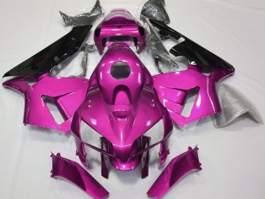 2005-2006 Honda CBR600RR Motorcycle Fairings - Hot Pink Black CBR Style Canada Websites