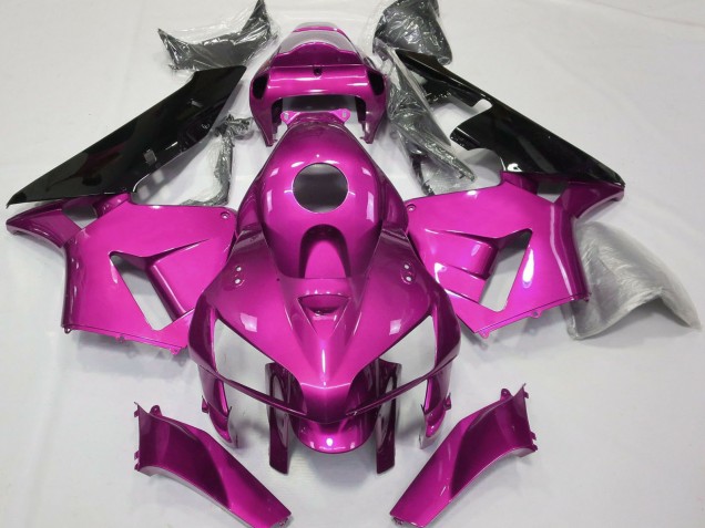 2005-2006 Honda CBR600RR Motorcycle Fairings - Hot Pink Black CBR Style Canada Websites