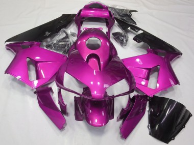 2003-2004 Honda CBR600RR Motorcycle Fairings - Hot Pink Glossy Black Canada Websites