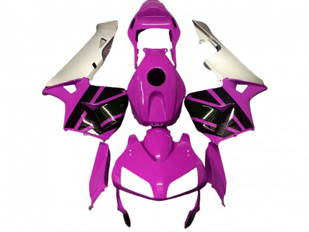 2003-2004 Honda CBR600RR Motorcycle Fairings - Silver Hot Pink Glossy Black Canada Websites