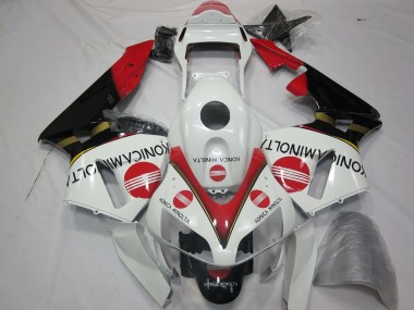 2003-2004 Honda CBR600RR Motorcycle Fairings - White Red Glossy Black Konica Minolta Canada Websites