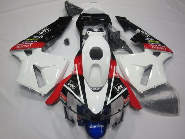 2003-2004 Honda CBR600RR Motorcycle Fairings - White Red Blue Glossy Black Lee Canada Websites