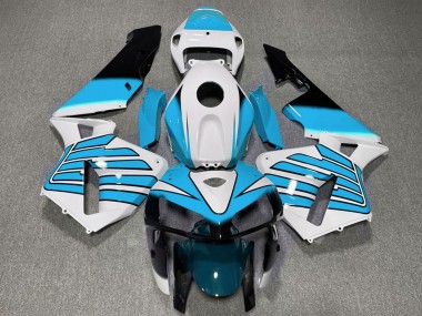 2005-2006 Honda CBR600RR Motorcycle Fairings - White Light Blue Wings Canada Websites