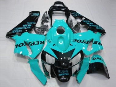 2003-2004 Honda CBR600RR Motorcycle Fairings - Light Blue Glossy Black Repsol Canada Websites