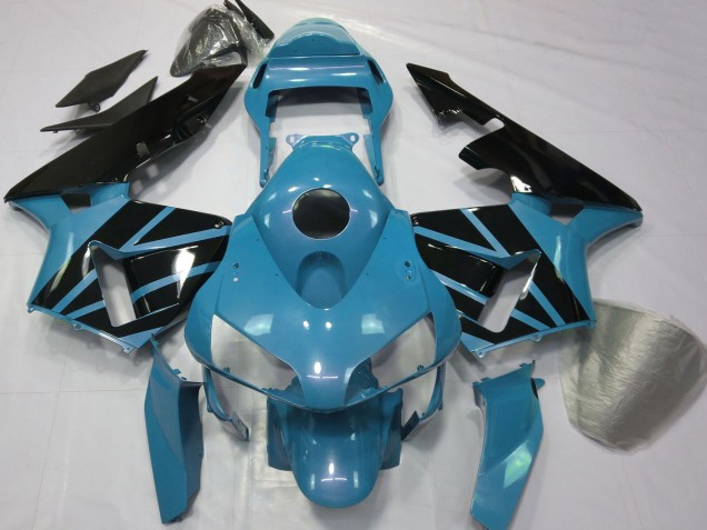 2003-2004 Honda CBR600RR Motorcycle Fairings - Light Blue Glossy Black Canada Websites