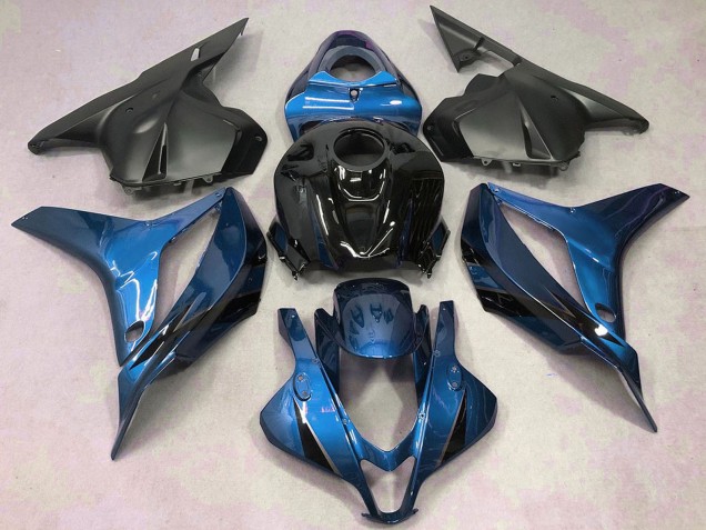 2009-2012 Honda CBR600RR Motorcycle Fairings - Blue Glossy Black Matte Black Canada Websites