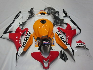 2007-2008 Honda CBR600RR Motorcycle Fairings - Orange White Red Glossy Black Repsol Canada Websites