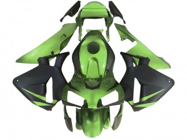 2003-2004 Honda CBR600RR Motorcycle Fairings - Lizard Green Matte Black Canada Websites