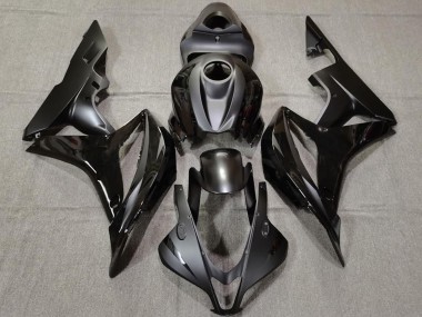 2007-2008 Honda CBR600RR Motorcycle Fairings - Glossy Black Matte Black Canada Websites