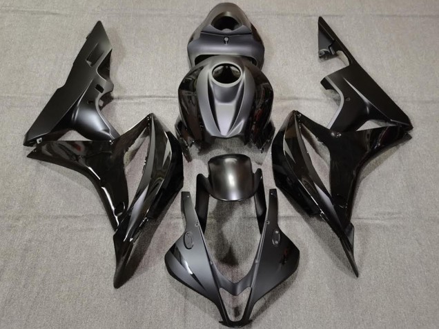2007-2008 Honda CBR600RR Motorcycle Fairings - Glossy Black Matte Black Canada Websites