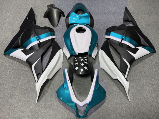 2009-2012 Honda CBR600RR Motorcycle Fairings - White Blue Matte Black Star Canada Websites
