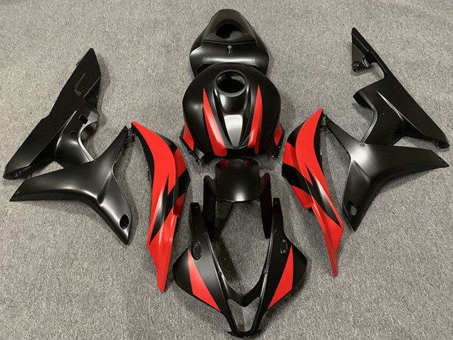 2007-2008 Honda CBR600RR Motorcycle Fairings - Red Matte Black Canada Websites
