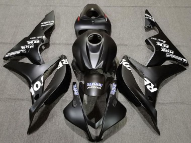 2007-2008 Honda CBR600RR Motorcycle Fairings - Matte Black White Repsol Canada Websites