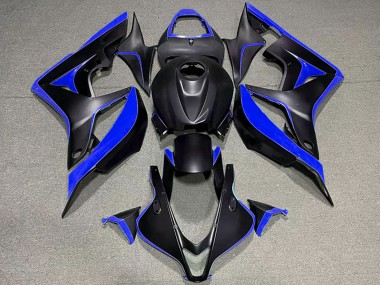 2007-2008 Honda CBR600RR Motorcycle Fairings - Blue Matte Black Canada Websites