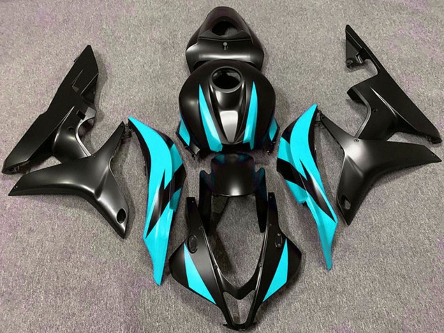 2007-2008 Honda CBR600RR Motorcycle Fairings - Cyan Blue Matte Black Canada Websites