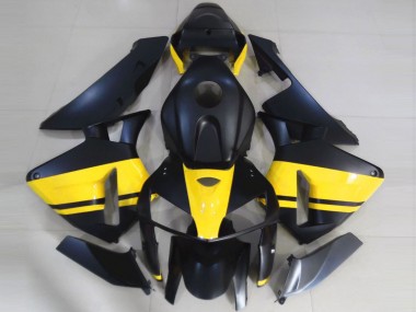 2005-2006 Honda CBR600RR Motorcycle Fairings - Matte Black Glossy Yellow Canada Websites