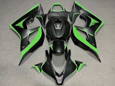 2007-2008 Honda CBR600RR Motorcycle Fairing - Green Matte Black Canada Websites