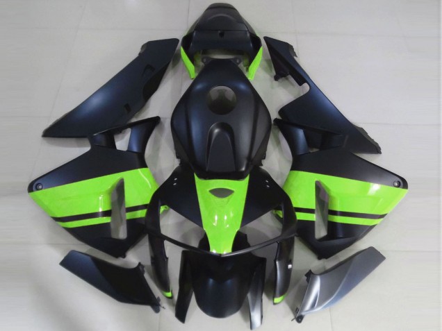 2005-2006 Honda CBR600RR Motorcycle Fairings - Matte Black Light Green Canada Websites
