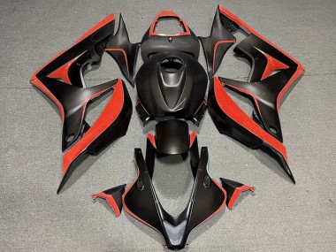 2007-2008 Honda CBR600RR Motorcycle Fairing - Red Matte Black Canada Websites