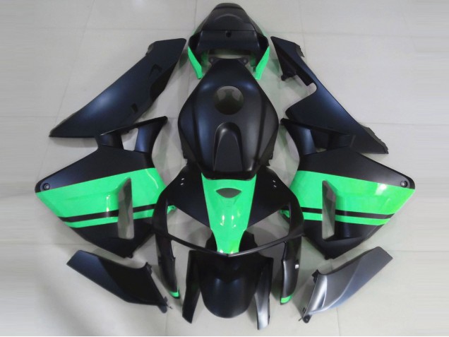 2005-2006 Honda CBR600RR Motorcycle Fairings - Matte Black Special Green Canada Websites