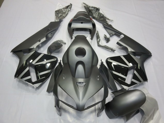2005-2006 Honda CBR600RR Motorcycle Fairings - Matte Grey Black Canada Websites