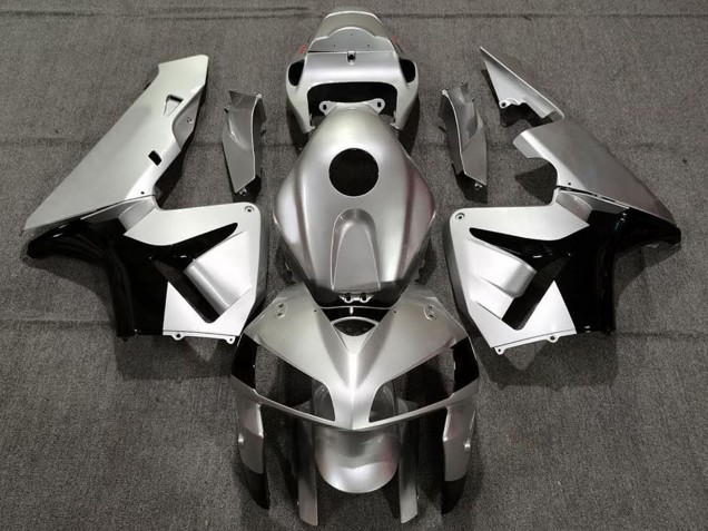 2005-2006 Honda CBR600RR Motorcycle Fairings - Matte Silver and Black Canada Websites