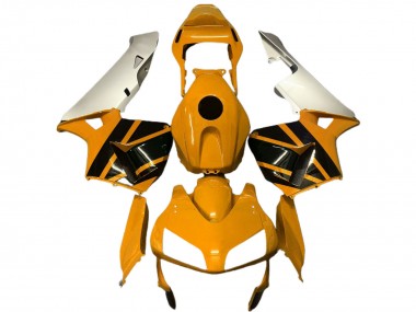 2003-2004 Honda CBR600RR Motorcycle Fairings - Silver Mustard Yellow Glossy Black Canada Websites