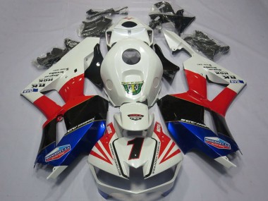 2013-2023 Honda CBR600RR Motorcycle Fairings - White Red Blue Black Number 1 Canada Websites