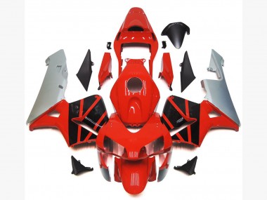 2003-2004 Honda CBR600RR Motorcycle Fairings - Silver Red Glossy Black OEM Style Canada Websites