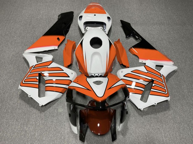 2005-2006 Honda CBR600RR Motorcycle Fairings - White Orange Wings Canada Websites