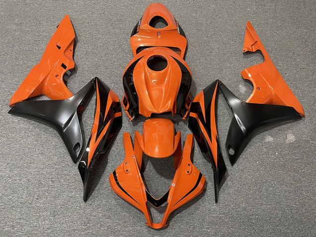2007-2008 Honda CBR600RR Motorcycle Fairings - Orange Matte Black OEM Style Canada Websites
