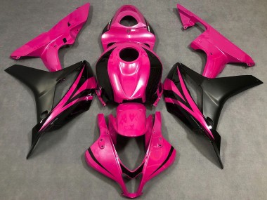 2007-2008 Honda CBR600RR Motorcycle Fairings - Pink Matte Black OEM Style Canada Websites