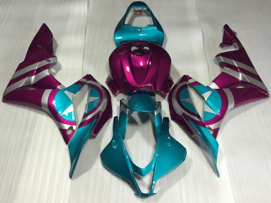 2007-2008 Honda CBR600RR Motorcycle Fairings - Pink Blue Captain America Canada Websites
