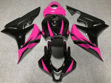 2007-2008 Honda CBR600RR Motorcycle Fairings - Pink Glossy Black Matte Black Canada Websites