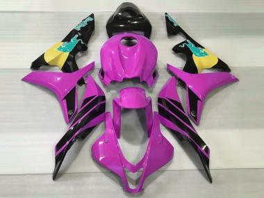 2007-2008 Honda CBR600RR Motorcycle Fairings - Pink Yellow Glossy Black Blue Bull Canada Websites