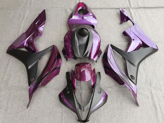 2007-2008 Honda CBR600RR Motorcycle Fairing - Purple Matte Black Canada Websites