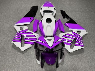 2005-2006 Honda CBR600RR Motorcycle Fairings - Purple and White Wings Canada Websites