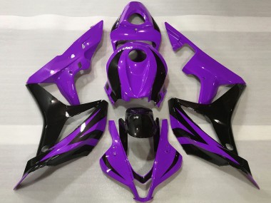 2007-2008 Honda CBR600RR Motorcycle Fairings - Purple Glossy Black OEM Style Canada Websites