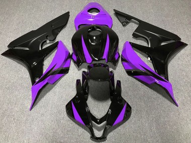 2007-2008 Honda CBR600RR Motorcycle Fairings - Purple Glossy Black Matte Black Canada Websites