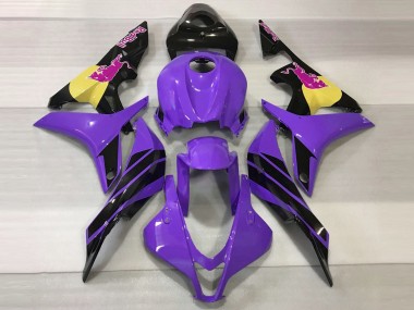 2007-2008 Honda CBR600RR Motorcycle Fairings - Purple Yellow Glossy Black Pink Bull Canada Websites