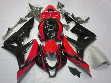 2007-2008 Honda CBR600RR Motorcycle Fairings - Red Glossy Black OEM Style Canada Websites