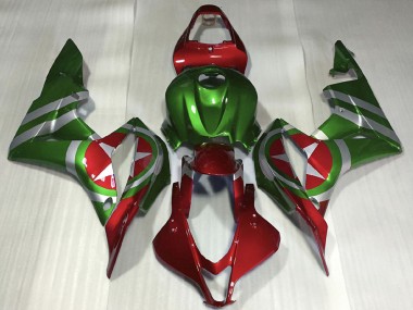 2007-2008 Honda CBR600RR Motorcycle Fairings - Red Green Captain America Canada Websites