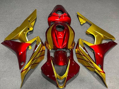 2007-2008 Honda CBR600RR Motorcycle Fairings - Gold Red Canada Websites