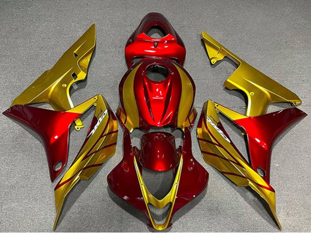 2007-2008 Honda CBR600RR Motorcycle Fairings - Gold Red Canada Websites