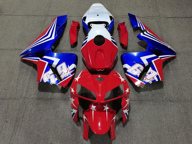 2005-2006 Honda CBR600RR Motorcycle Fairings - White Red Blue 69 Canada Websites