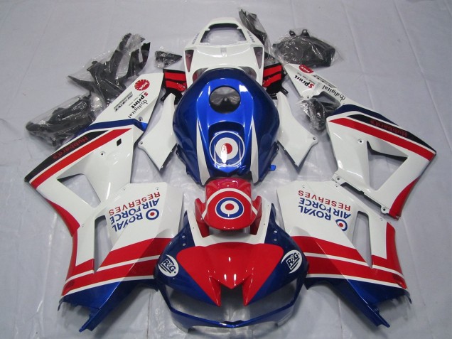 2013-2023 Honda CBR600RR Motorcycle Fairings - White Red Blue Royal Air Force Canada Websites