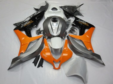 2007-2008 Honda CBR600RR Motorcycle Fairings - Silver Orange Glossy Black Canada Websites