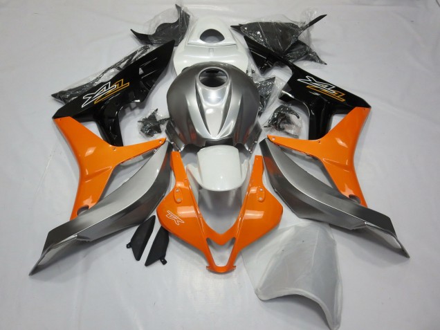 2007-2008 Honda CBR600RR Motorcycle Fairings - Silver Orange Glossy Black Canada Websites